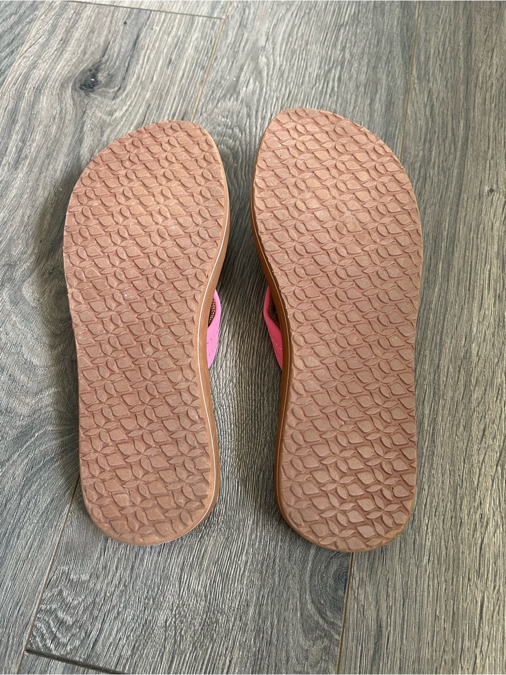 Reef Women's Pink Strap Brown Footbed Sandals - Picture 4 of 5